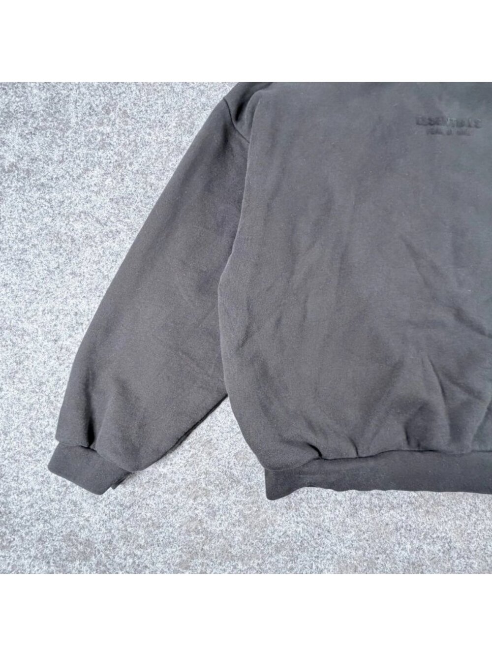 Fear Of God Essentials Sweatshirt Mens L Black Classic Fleece Crew Neck Outdoor - Picture 2 of 16